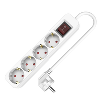 Steckdosenleiste 4-fach Schuko 5m mit Schalter 250V 16A W-102104