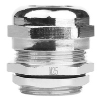 M25 Kabelverschraubung metrisch 10.5-18mm IP68 Messing vernickelt DGN DDL-M25M-10AH