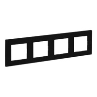 Abdeckrahmen 4-fach Rahmen schwarz Niloe Step 863594