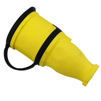 Gummikupplung 16A 230V 2P+E Steckdose Kupplung gelb 3101-304-0700