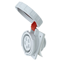 Einbausteckdose schräg 16A/5P 400V IP67 Steckdose IEG 1653