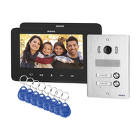 Video Türsprechanlage Gegensprechanlage für 2 Familien 7" LCD INDI MULTI P OR-VID-VP-1072/B