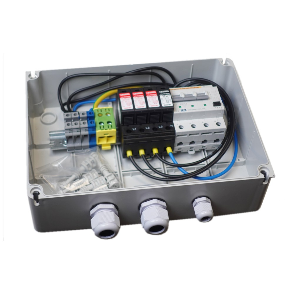 Baustromverteiler PV AC RCBO B16A 300mA 3F T1 T2 Phoenix