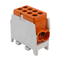 Hauptleitungsklemme Abzweigklemme HLAK 25-1/2/25 M2 braun Klemmblock Verteilerklemme 1P 1,5-25 mm2 Pollmann 208 2080191