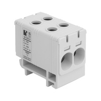 Universalklemme UK 35/2 A grau Leitungsklemme Anschlußklemme 4 Klemmstellen 2,5–35mm2 Pollmann 209 2090221