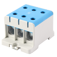 Hauptleitungsklemme Anschlussklemme ETB 150/1x3 Al/Cu Universalklemme elektroinstallation 6 Löcher Elektro Becov UK3150.12