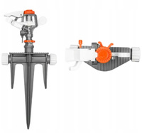 Kreisregner Impulregner 539m² mit Erdspieß Gartensprenger WHITE LINE BRADAS WL-Z31