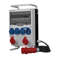 Stromverteiler TD-S/FI 2x16A 4x230V franz System SKHU Kabel 5x4mm2 Doktorvolt® DV-0175-F