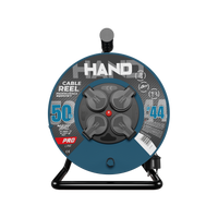 Kabeltrommel HAND PRO 50m 4x Steckdosen 230V IP44 H05RN-F 3x1,5 mm² W-96307