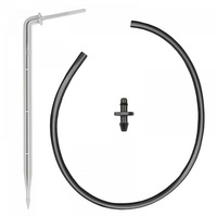 1-Fach Verteiler mit 50cm Mikroschlauch und Bogen Pfeiltropfer PREMIUM 2,2l/h Microbewässerung Bradas DSK-2212L