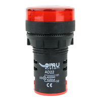 LED Leuchtmelder rot Kontrolleuchte Signal- Lampe Licht 22mm 230V AD22-RED230