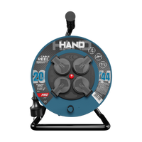 Kabeltrommel HAND PRO 20 m 4x Steckdosen 230V IP44 H05RN-F 3x1,5 mm² W-96304