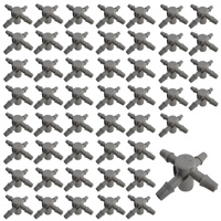 50x 4-Wege Emitter Tropfer Adapter 5mm für 3x5mm Microschlauch Bradas DSK-5135L5-50