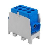 Hauptleitungsklemme Abzweigklemme HLAK 25-1/2/25 M2 blau Klemmblock Verteilerklemme 1P 1,5-25 mm2 Pollmann 208 2080189