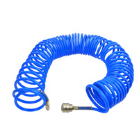 Druckluftschlauch Spiral PE 10m 5x8mm blau G01102