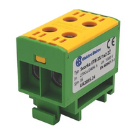 Hauptleitungsklemme Anschlussklemme ETB 35/1x2 Al/Cu Universalklemme elektroinstallation 4 Löcher Elektro Becov UK2035.24