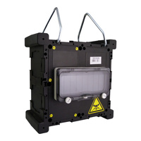 Stromverteiler mit Griff und Betätigungsklappe Minibox Hängeverteiler 215x215x120 TpE 3336-100-0300