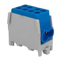 Hauptleitungsklemme Abzweigklemme HLAK 25-1/2 M2 blau Klemmblock Verteilerklemme 1P 1,5-25 mm2 1,5-16mm2 Pollmann 208 2080137