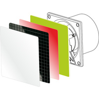 Ventilator Lüfter dRim S TS 230V 100mm dekorative Frontplatten 01-160