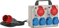 Stromverteiler mobil 2xCEE 16A 4xSchuko Baustromverteiler mit Kabel Brennenstuhl 1153650