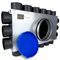 Lüftungsverteiler Verteilerkasten 18x75 Ø200 Wohnraumlüftung Luftverteiler E-KRR-18x75/200-OC