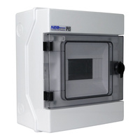 Feuchtraumvert​eiler Verteilerkasten Kleinverteiler 1000V RH-6 AP IP65 6 Module Aufputz Sicherungskasten VDE E-P 36.6