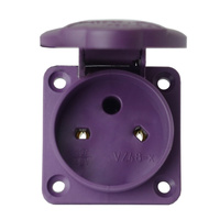 Einbausteckdose gerade 48V 10A 2P IP54 Steckdose VZ 48