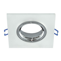 Deckenspot GU10 SELENA D FROSTED Glas Einbauspot IDEUS 03598