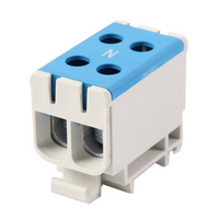 Hauptleitungsklemme Anschlussklemme ETB 50/1x2 Al/Cu Universalklemme elektroinstallation 4 Löcher Elektro Becov UK2050.12