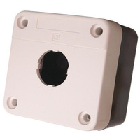 Putz Drucktaster Leergehäuse Aufbaugehäuse Aufputz grau/schwarz XBS XAL-BE01