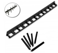 Set Rasenkante Beeteinfassung Beetumrandung PVC Mähkante 58/1000mm + 6 Stk Erdnägel Erdanker Bradas OBRB55TYP2/6KOL