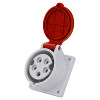 CEE Mennekes 16A 5p 400V IP44 Einbausteckdose gerade Typ Anbausteckdose 1385