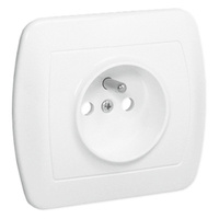 Steckdose 2P + E franz. System weiß 1131-131AA-KN046