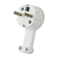 Flachstecker Extra Flach Stecker Schukostecker 230V UniSchuko weiß WT- 16UP (BI) TIMEX WT-16UP (BI)