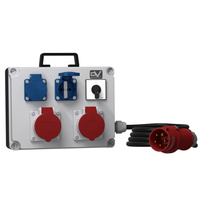 Stromverteiler FRED 2x16A 2x230V Nockenschalter 0-1 Kabel Mennekes Doktorvolt® DV-0861-D