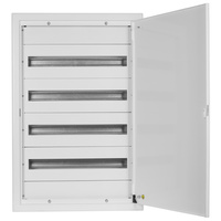 Doktorvolt Verteilerkasten Unterputz Sicherungskasten aus Metall 96 Module 4-reihig IP30 MP96/4/24