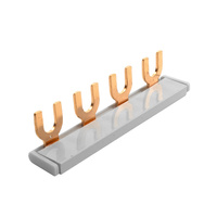 Phasenschiene 1P Gabel 4-polig 10mm2 PS/G Schiene Sammelschiene 63A DV-6695-PSG
