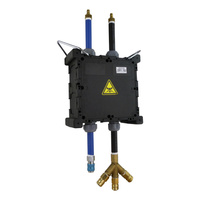 Hängeverteiler mit Druckluft Pendel und wasserhydraulischem Anschluss Stromverteiler Minibox 215x215x120 TpE 3336-600-0300