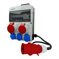 Baustromverteiler mit Kabel und Griff 32A 16A 3x230 Stromverteiler Bals-Steckdose WK-4335-D