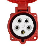 Einbausteckdose CEE Anbausteckdose 400V 32A 5P 75x75mm VDE TP Electric 3107-322-1675