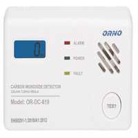 Sensor CO-Detektor batteriebetrieben mit Display rechteckig 3xAA OR-DC-619