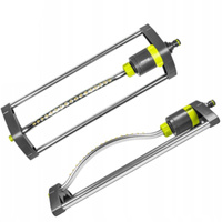 Viereckregner Rasensprenger 230m² 17 Messingdüsen Regner Sprinkler LIME LINE BRADAS LE-6303