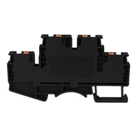 Reihenklemme 4mm2 4 Leiter Doppelstockklemme Etagenklemme Schwarz DSKK4-01P-13-00A(H)