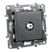 Steckdose TV Typ F schwarz 1,5 dB Niloe Step 863575