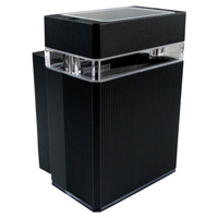 Fassadenleuchte GU10 IP54 schwarz Wandlampe Innen Außen Beleuchtung Nessa GTV LD-NESSAGU10J-20