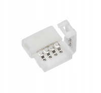 Verbinder für RGB LED 10mm 4Polig Clip Klick Leiste Band XC11 GTV LD-ZTLRGB-04N