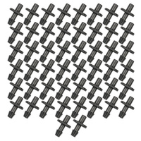 Bradas 50x Stacheldraht 4mm Steckverbinder Tropfer Anschluss DSK-5131L4-50