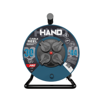 Kabeltrommel HAND PRO 30m 4x Steckdosen 230V IP44 H05RN-F 3x1,5 mm² W-96306