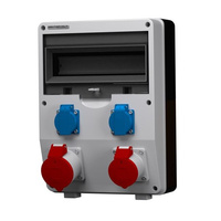 Stromverteiler ECO 1x32A 1x16A 2x230V franz/belg System Doktorvolt DV-2596-F