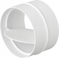 Rundrohr Verbinder mit Rückstauklappe Ø100mm airRoxy 02-463